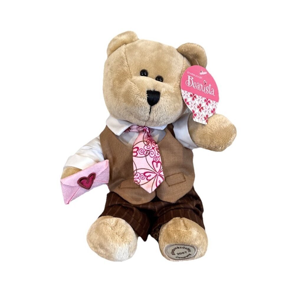 Starbucks Bearista 2007 Valentine's Day Bear, 58th Edition Guy Man Envelope
